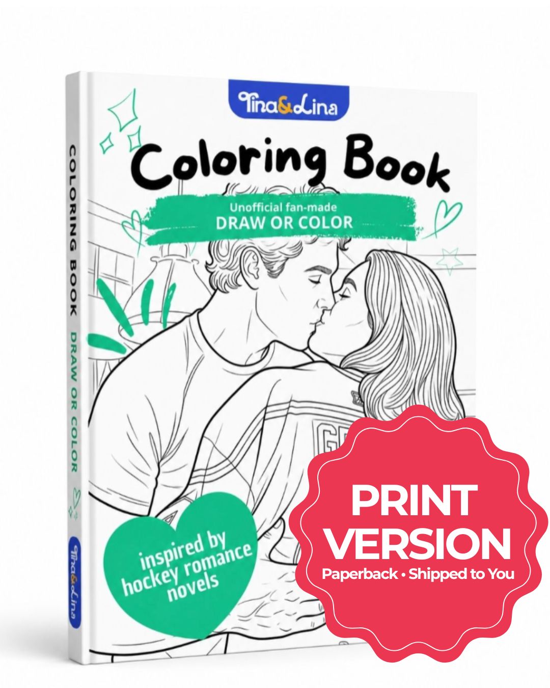 Hockey Romance Coloring Book